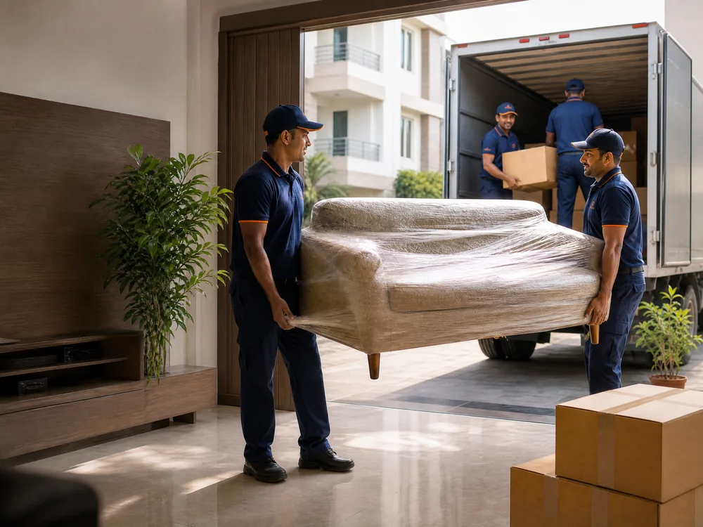 House shifting in progress